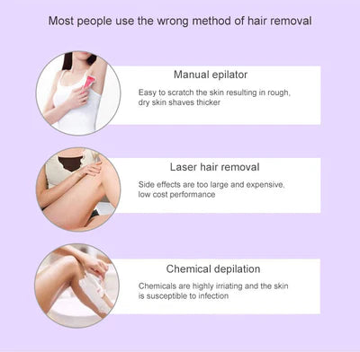 Curato by DZ™Purple Epilator – آلة إزالة الشعر البنفسجية