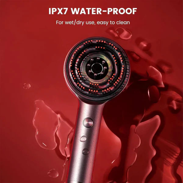 Curato by DZ™ Scalp Massager Brush (Red) – فرشاة تدليك فروة الرأس (حمراء)