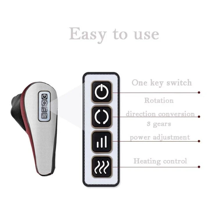 Curato by DZ™ Red Pillow Massager – جهاز تدليك الوسادة الحمراء